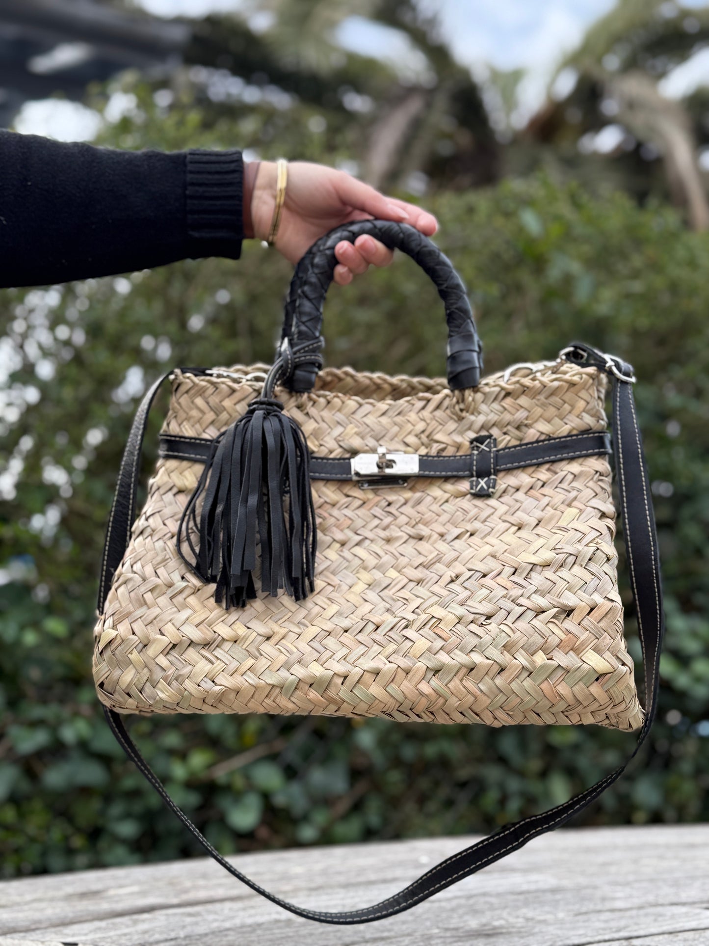Sac à main H noir